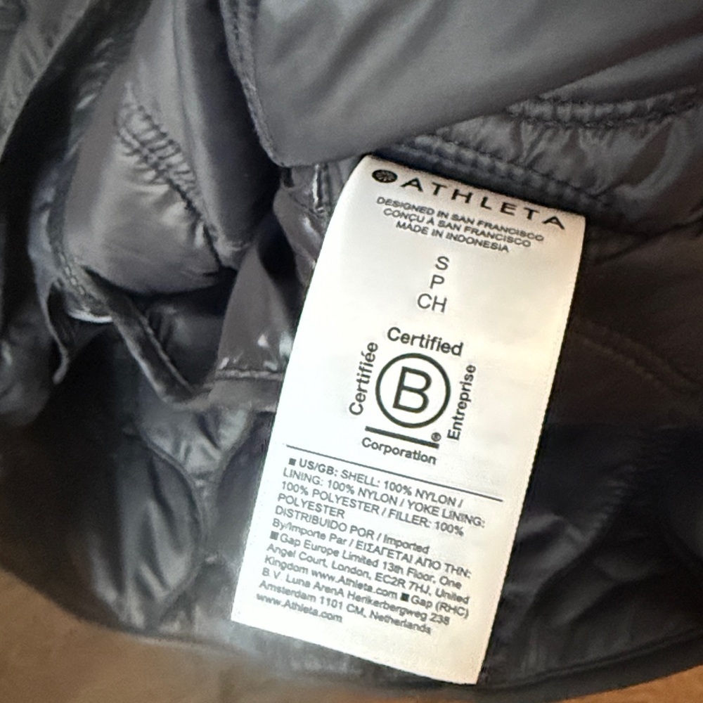 ATHLETA Womens Jacket
Black Size S Alight Quilted Full Zip Nylon - Picture 7 of 7